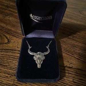 Montana Silversmiths Buffalo Skull Necklace
